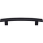 Top Knobs - Inset Rail Pull 5 Inch (c-c) Flat Black - Flat Black