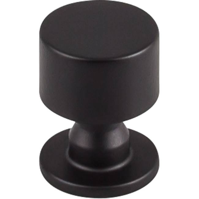 Top Knobs - Lily Knob 1 Inch Flat Black - Flat Black