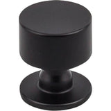 Top Knobs - Lily Knob 1 1/8 inch Flat Black - Flat Black