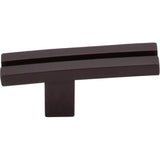 Top Knobs - Inset Rail Knob 2 5/8 Inch Oil Rubbed Bronze - Oil Rubbed Bronze