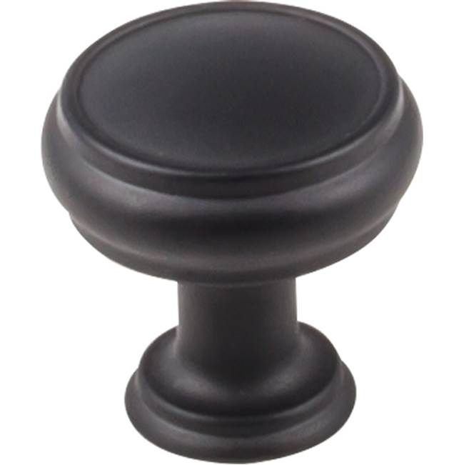 Top Knobs - Eden Knob 1 3/16 Inch Flat Black - Flat Black