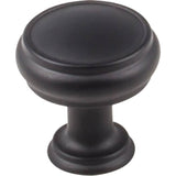 Top Knobs - Eden Knob 1 3/16 Inch Flat Black - Flat Black