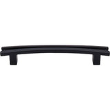 Top Knobs - Flared Pull 5 Inch (c-c) Flat Black - Flat Black
