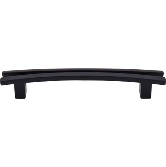 Top Knobs - Flared Pull 5 Inch (c-c) Flat Black - Flat Black
