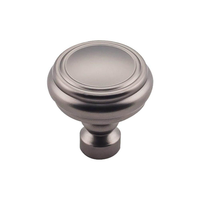 Top Knobs - Brixton Rimmed Knob 1 1/4 Inch Ash Gray - Ash Gray