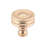 Top Knobs - Brixton Ridged Knob 1 1/4 Inch Honey Bronze - Honey Bronze