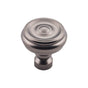 Top Knobs - Brixton Button Knob 1 1/4 Inch Ash Gray - Ash Gray