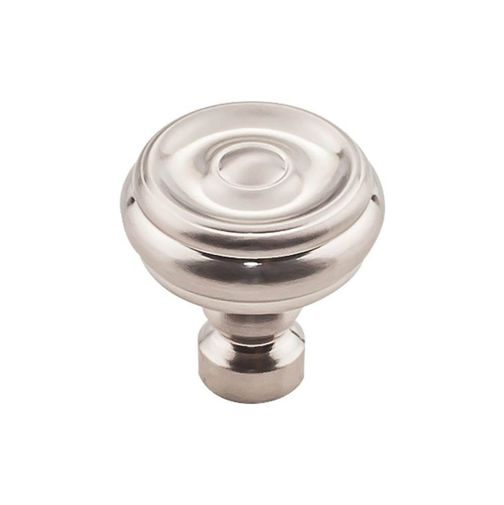 Top Knobs - Brixton Button Knob 1 1/4 Inch Brushed Satin Nickel - Brushed Satin Nickel