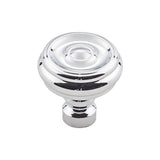 Top Knobs - Brixton Button Knob 1 1/4 Inch Polished Chrome - Polished Chrome