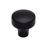 Top Knobs - Kinney Knob 1 1/8 Inch Flat Black - Flat Black