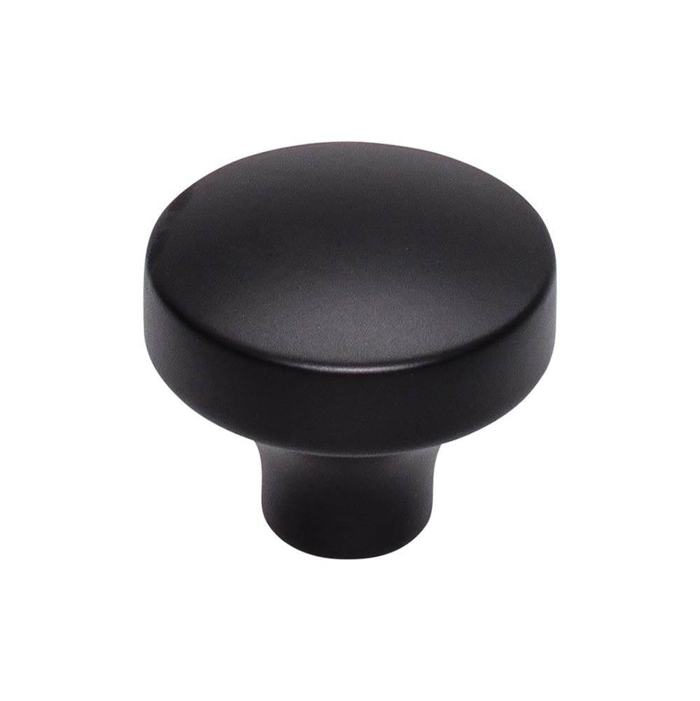 Top Knobs - Kinney Knob 1 1/2 Inch Flat Black - Flat Black