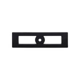 Top Knobs - Hollin Knob Backplate 3 3/4 Inch Flat Black - Flat Black