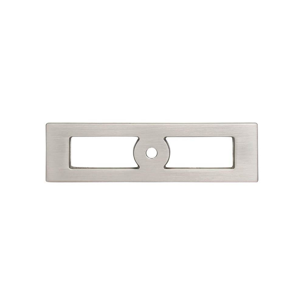 Top Knobs - Hollin Knob Backplate 3 3/4 Inch Brushed Satin Nickel - Brushed Satin Nickel