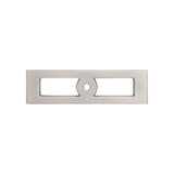 Top Knobs - Hollin Knob Backplate 3 3/4 Inch Brushed Satin Nickel - Brushed Satin Nickel