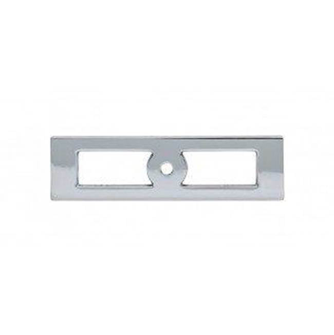 Top Knobs - Hollin Knob Backplate 3 3/4 Inch Polished Chrome - Polished Chrome