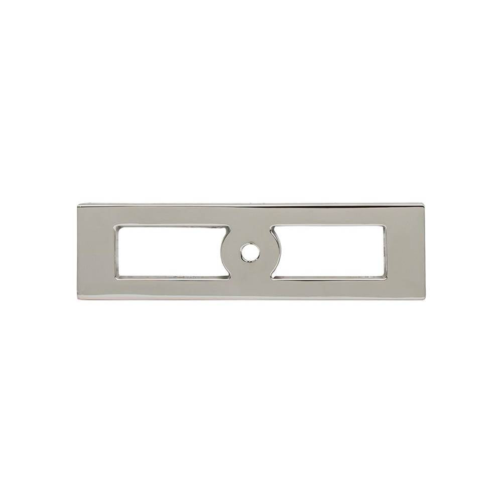 Top Knobs - Hollin Knob Backplate 3 3/4 Inch Polished Nickel - Polished Nickel