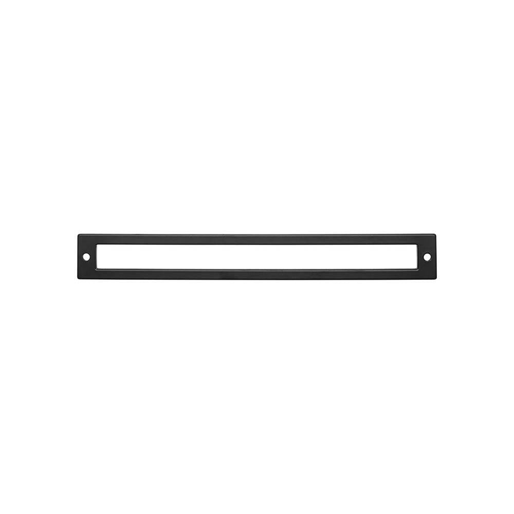 Top Knobs - Hollin Backplate 8 13/16 Inch Flat Black - Flat Black