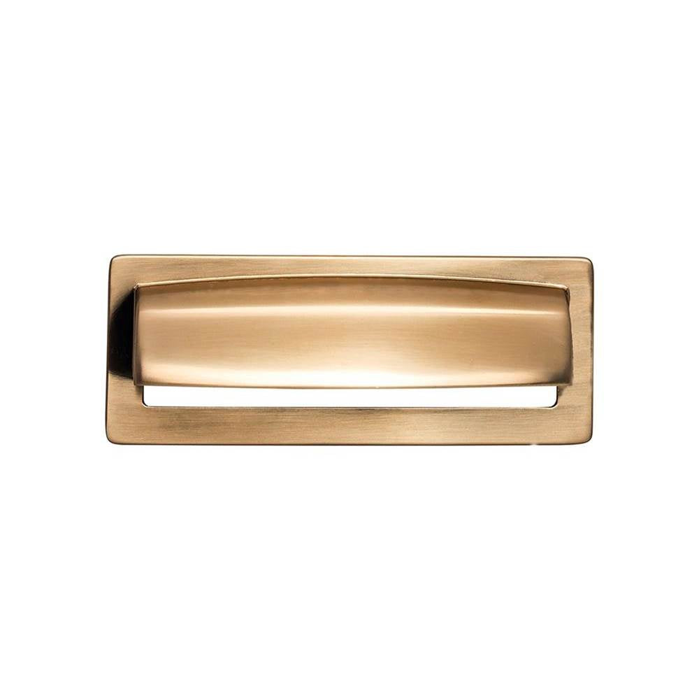 Top Knobs - Hollin Cup Pull 3 3/4 Inch (c-c) Honey Bronze - Honey Bronze