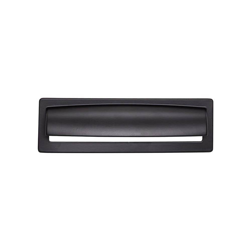 Top Knobs - Hollin Cup Pull 5 1/16 Inch (c-c) Flat Black - Flat Black