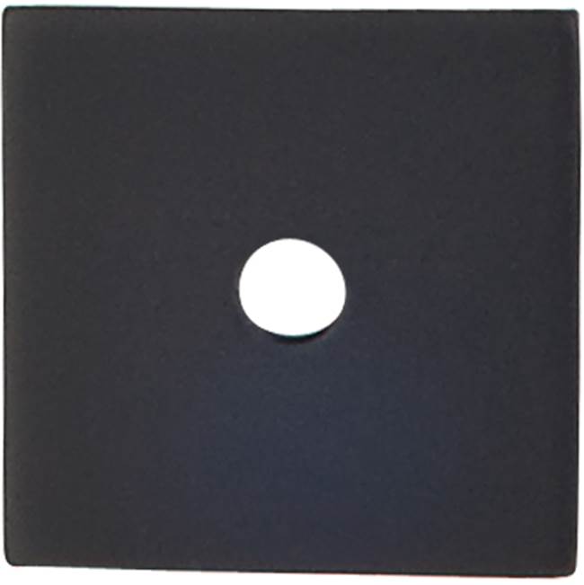Top Knobs - Square Backplate 1 Inch Flat Black - Flat Black