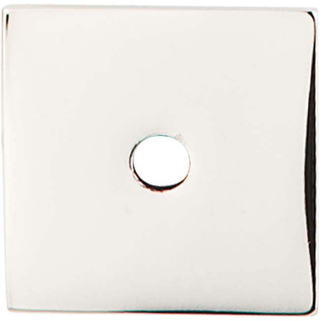 Top Knobs - Square Backplate 1 Inch Polished Nickel - Polished Nickel