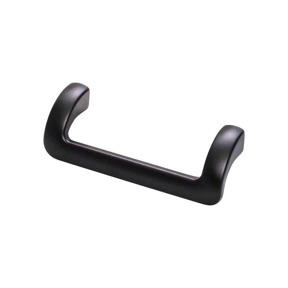 Top Knobs - Kentfield Pull 3 3/4 Inch (c-c) Flat Black - Flat Black