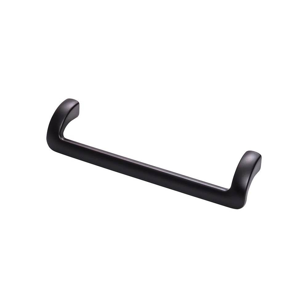 Top Knobs - Kentfield Pull 6 5/16 Inch (c-c) Flat Black - Flat Black