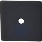 Top Knobs - Square Backplate 1 1/4 Inch Flat Black - Flat Black
