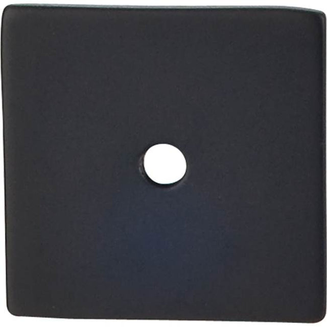 Top Knobs - Square Backplate 1 1/4 Inch Flat Black - Flat Black