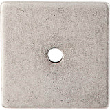 Top Knobs - Square Backplate 1 1/4 Inch Pewter Antique - Pewter Antique