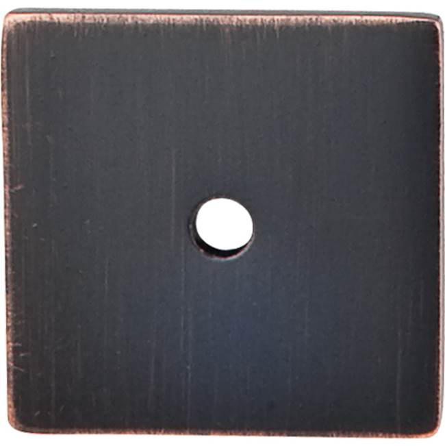 Top Knobs - Square Backplate 1 1/4 Inch Tuscan Bronze - Tuscan Bronze