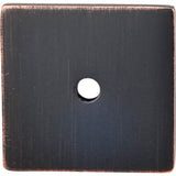 Top Knobs - Square Backplate 1 1/4 Inch Tuscan Bronze - Tuscan Bronze
