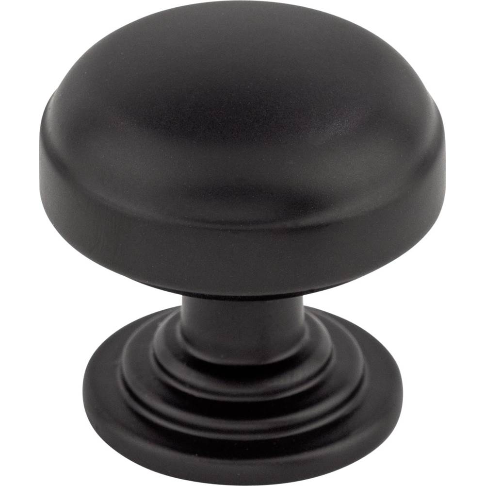 Top Knobs - Ellis Knob 1 1/4 Inch Flat Black - Flat Black
