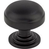 Top Knobs - Ellis Knob 1 1/4 Inch Flat Black - Flat Black