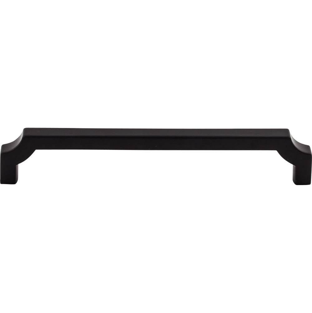 Top Knobs - Davenport Pull 6 5/16 Inch (c-c) Flat Black - Flat Black