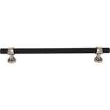 Top Knobs - Bit Appliance Pull 18 Inch (c-c) Flat Black and Pewter Antique