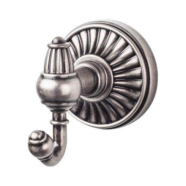 Top Knobs - Tuscany Bath Double Hook  Antique Pewter - Pewter Antique