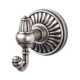 Top Knobs - Tuscany Bath Double Hook  Antique Pewter - Pewter Antique