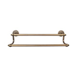 Top Knobs - Tuscany Bath Towel Bar 18 Inch Double German Bronze - German Bronze