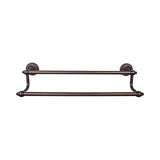 Top Knobs - Tuscany Bath Towel Bar 18 Inch Double Oil Rubbed Bronze - Oil Rubbed Bronze