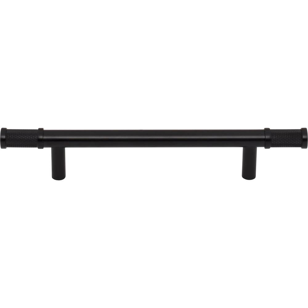 Top Knobs - Burnham Pull 5 1/16 Inch (c-c) Flat Black - Flat Black