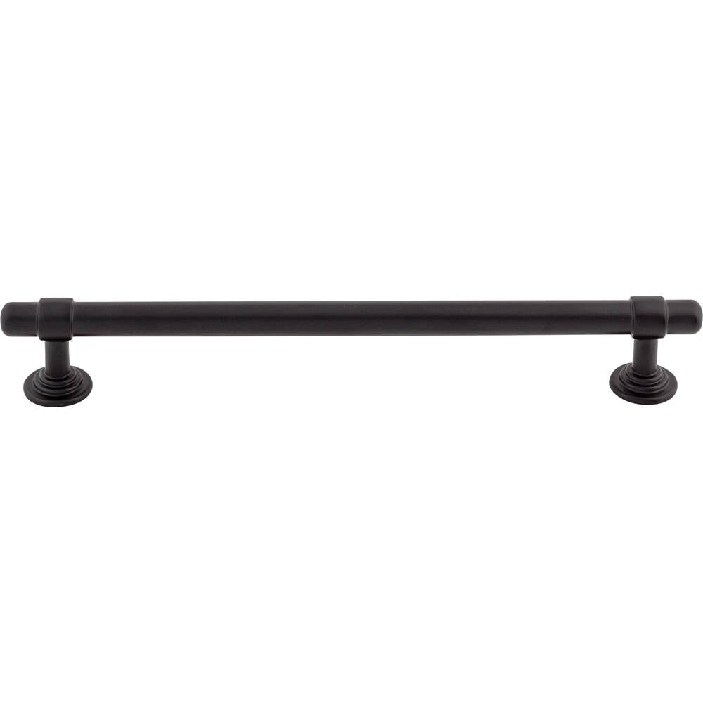 Top Knobs - Ellis Pull 7 9/16 Inch (c-c) Flat Black - Flat Black