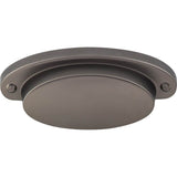 Top Knobs - Dakota Cup Pull 2 9/16 Inch (c-c) Ash Gray - Ash Gray