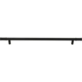 Top Knobs - Burnham Appliance Pull 18 Inch (c-c) Flat Black - Flat Black