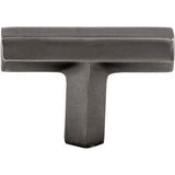 Top Knobs - Lydia T Shape Knob 1 3/4 Inch Ash Gray - Ash Gray