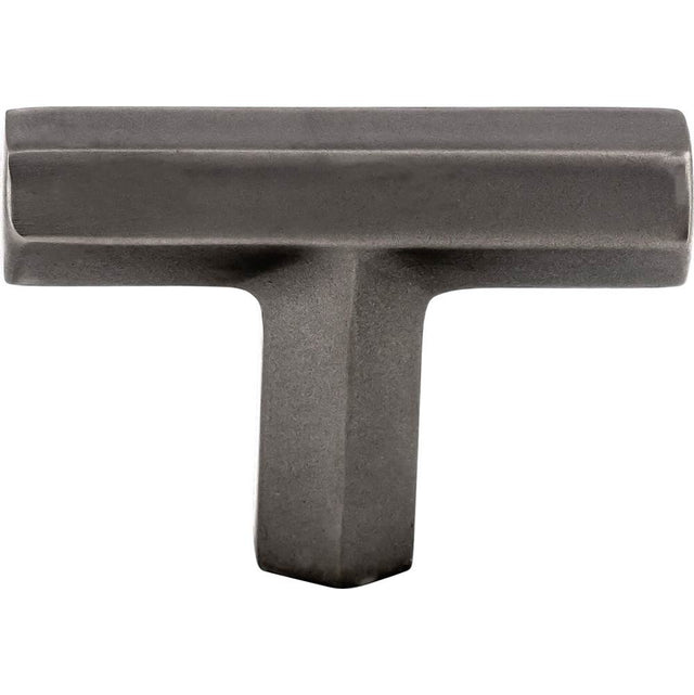 Top Knobs - Lydia T Shape Knob 1 3/4 Inch Ash Gray - Ash Gray