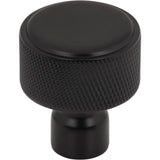 Top Knobs - Garrison Knob 1 1/8 Inch Flat Black - Flat Black