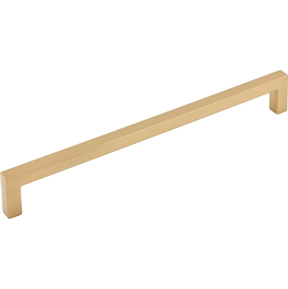 Square Bar Pull 8 13/16 Inch (c-c) Brushed Satin Nickel