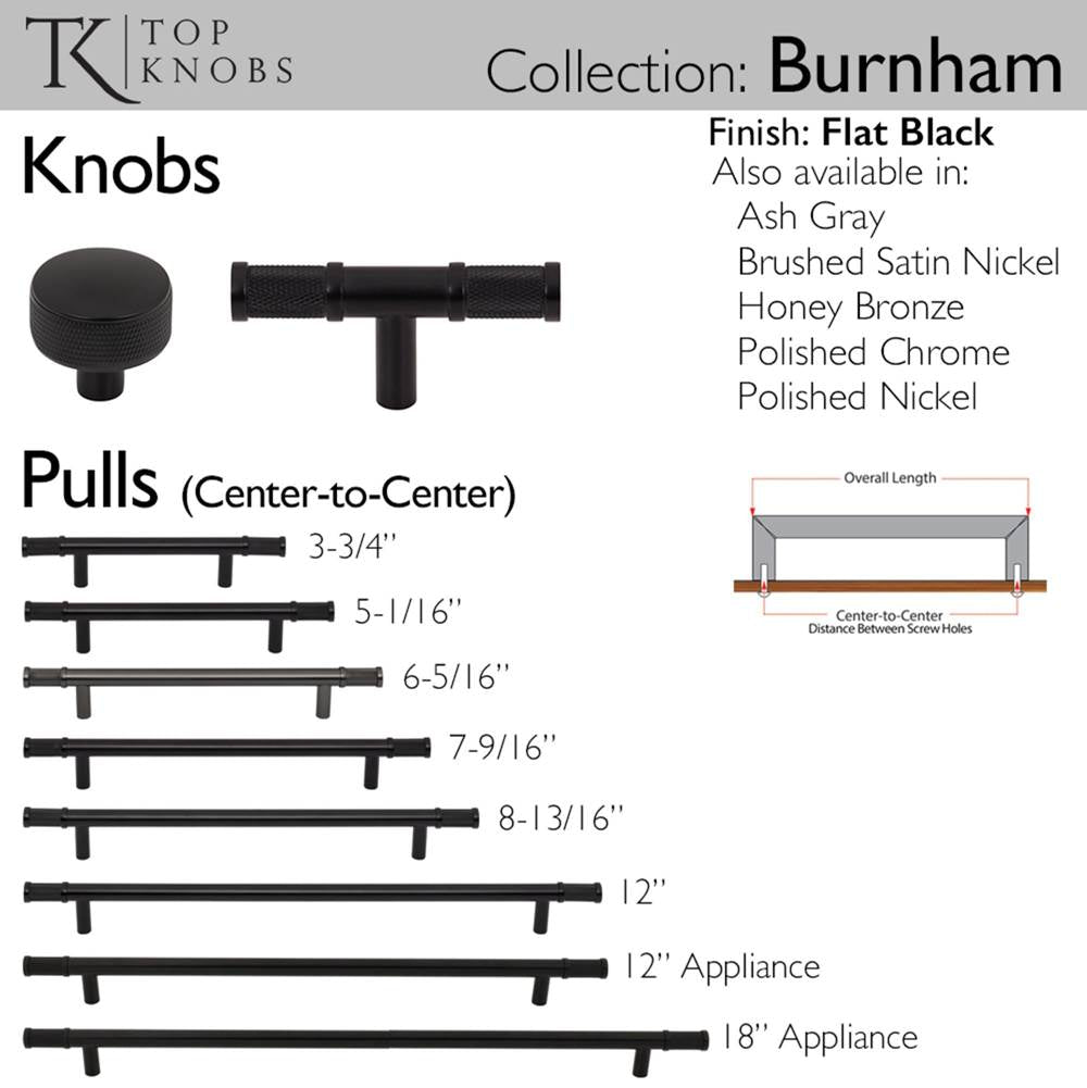 Burnham Appliance Pull 18 Inch (c-c) Ash Gray
