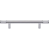 Top Knobs - Burnham Pull 5 1/16 Inch (c-c) Polished Chrome - Polished Chrome